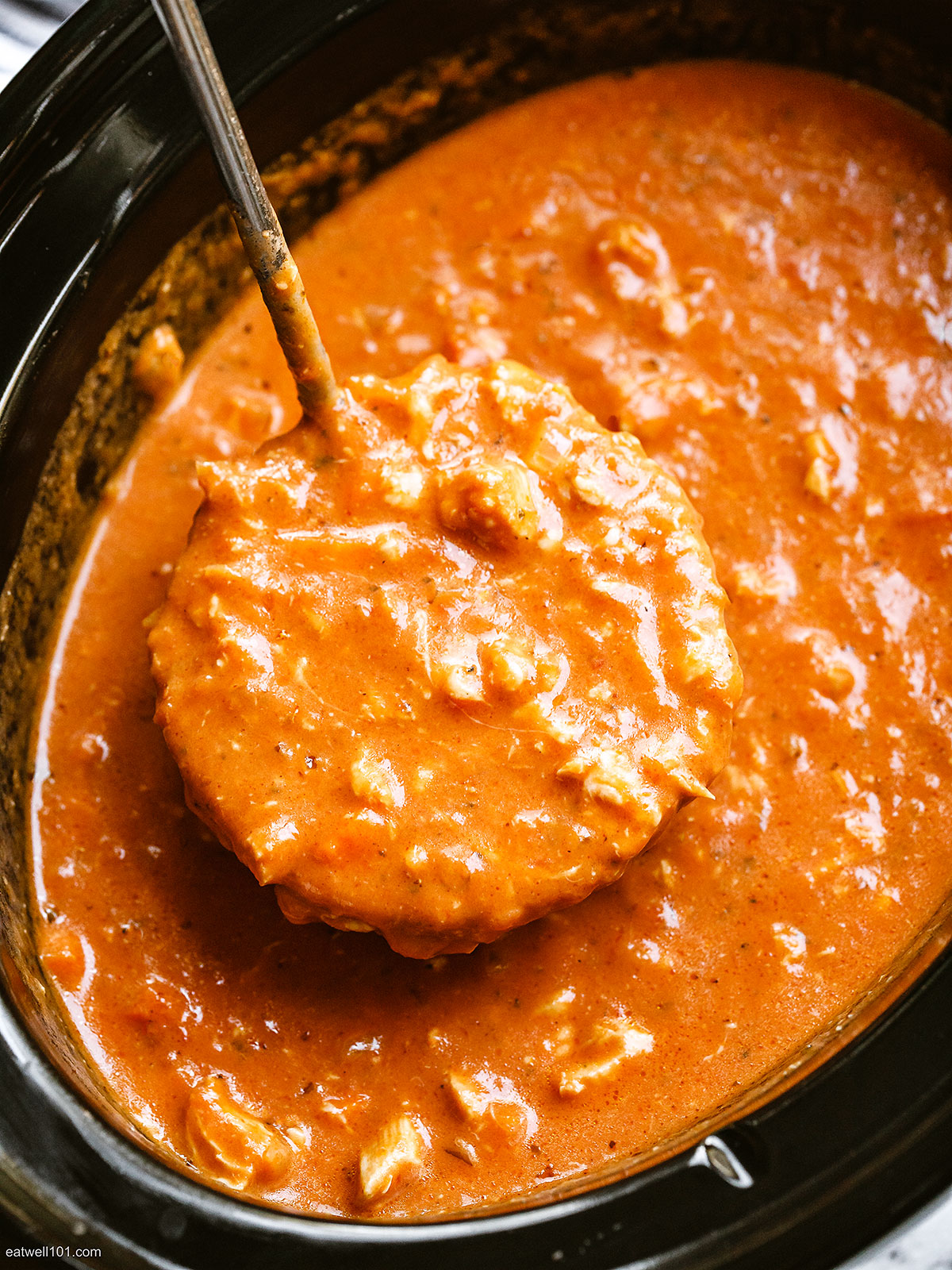 Slow Cooker chicken Mozzarella Tomato Soup