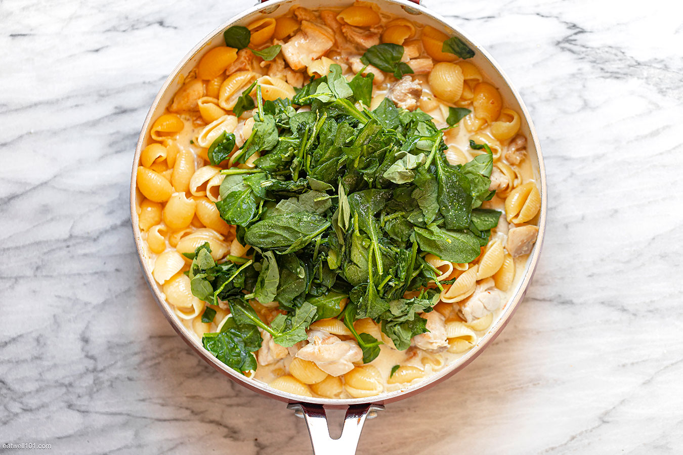 chicken spinach pasta