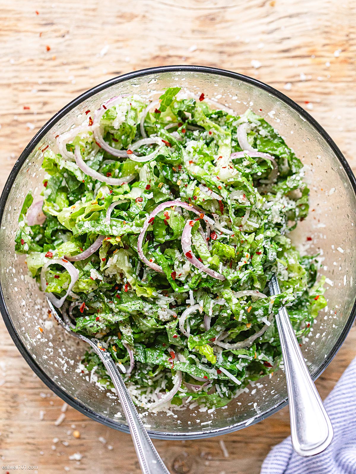 Parmesan Chopped Salad Recipe Parmesan Lettuce Salad Recipe — Eatwell101