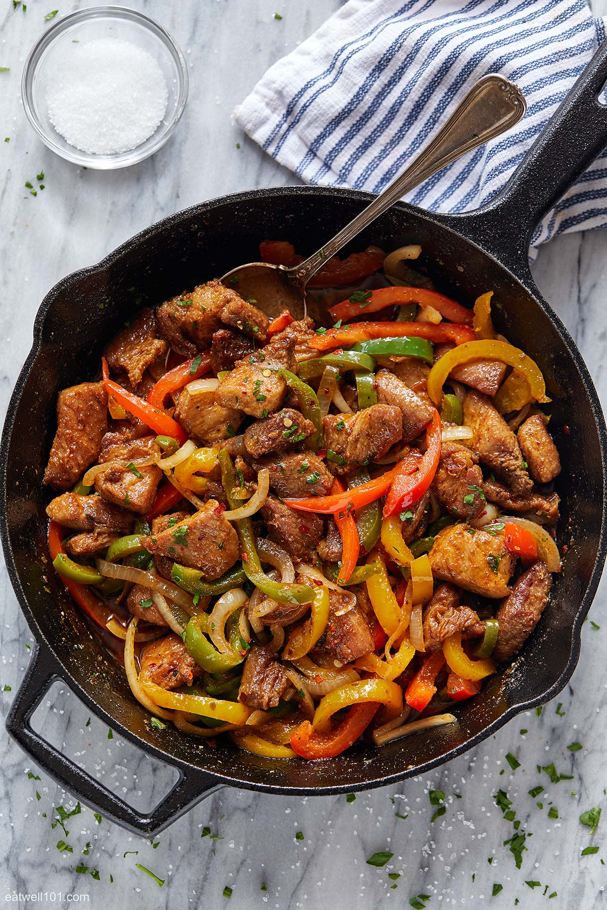 skillet pork fajitas recipe