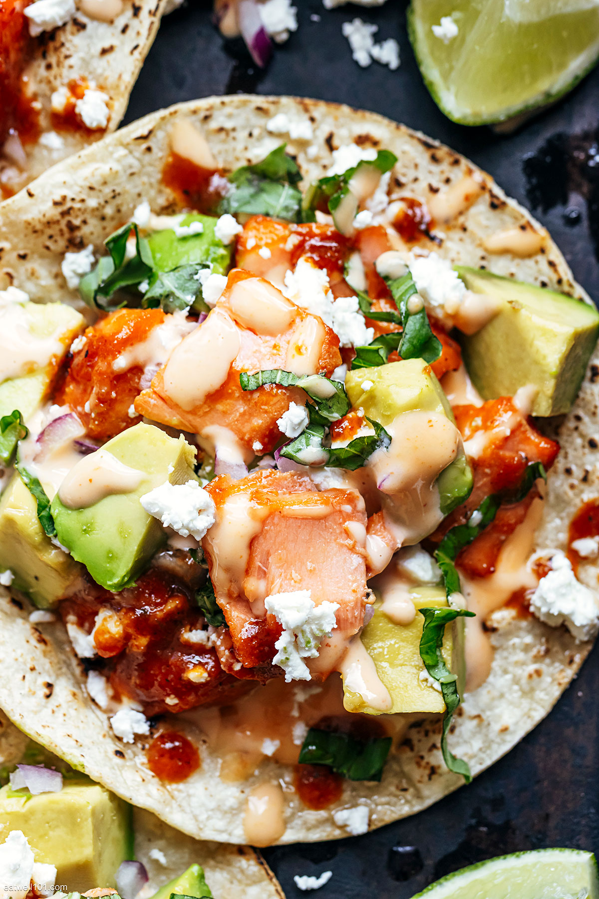 salmon tacos