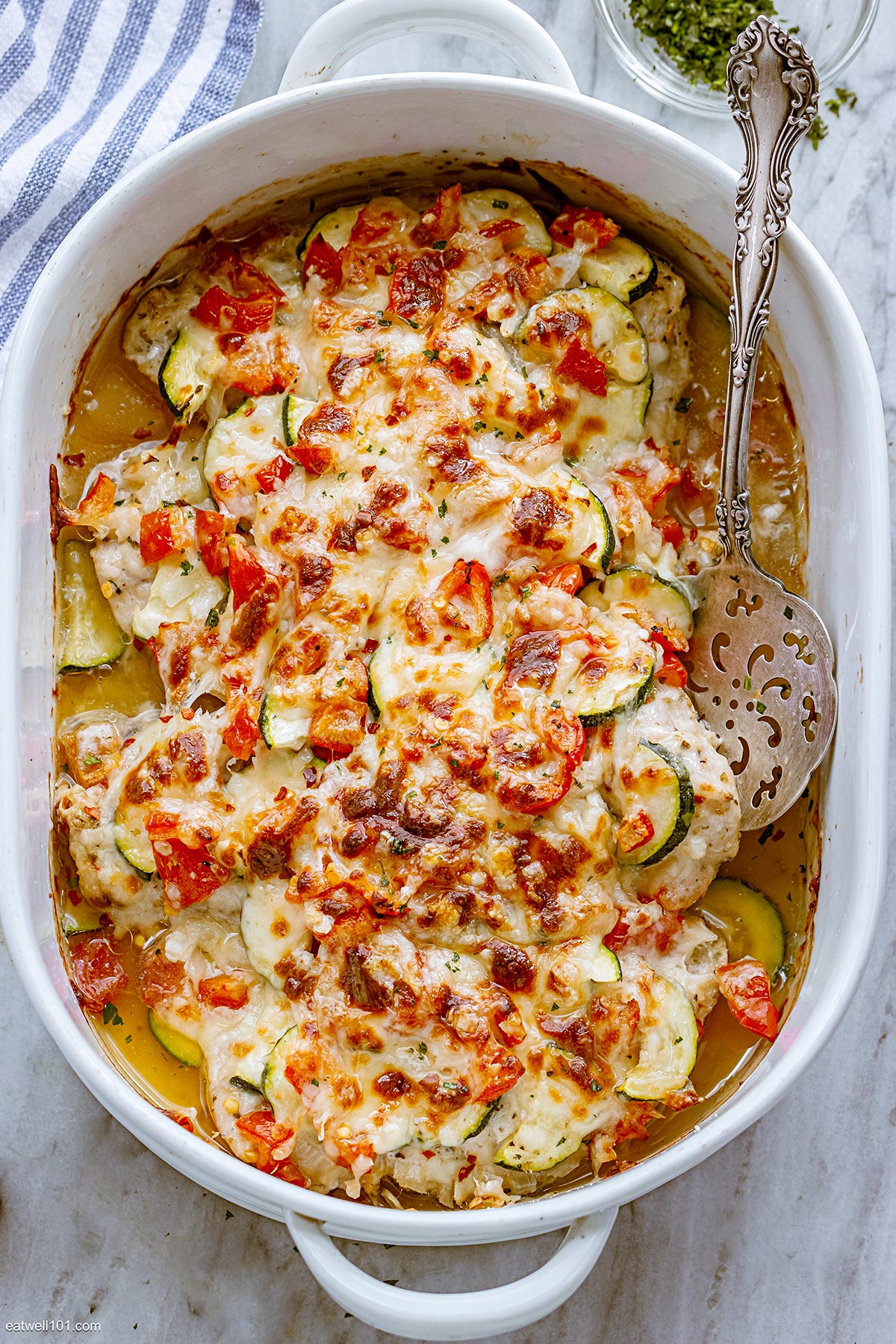 Mediterranean Chicken Zucchini Bake Recipe – Chicken Bake Recipe ...