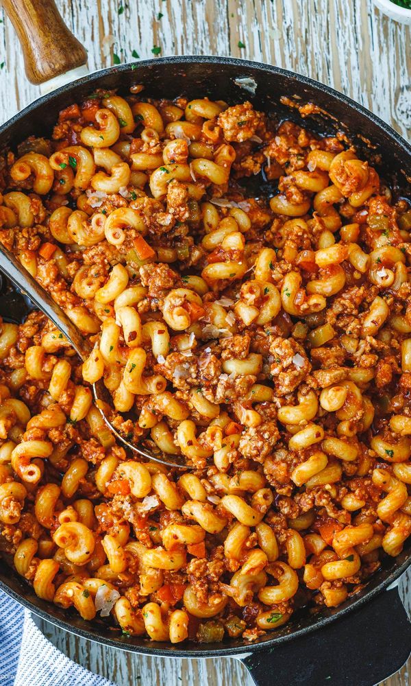 Ground Turkey Pasta Skillet