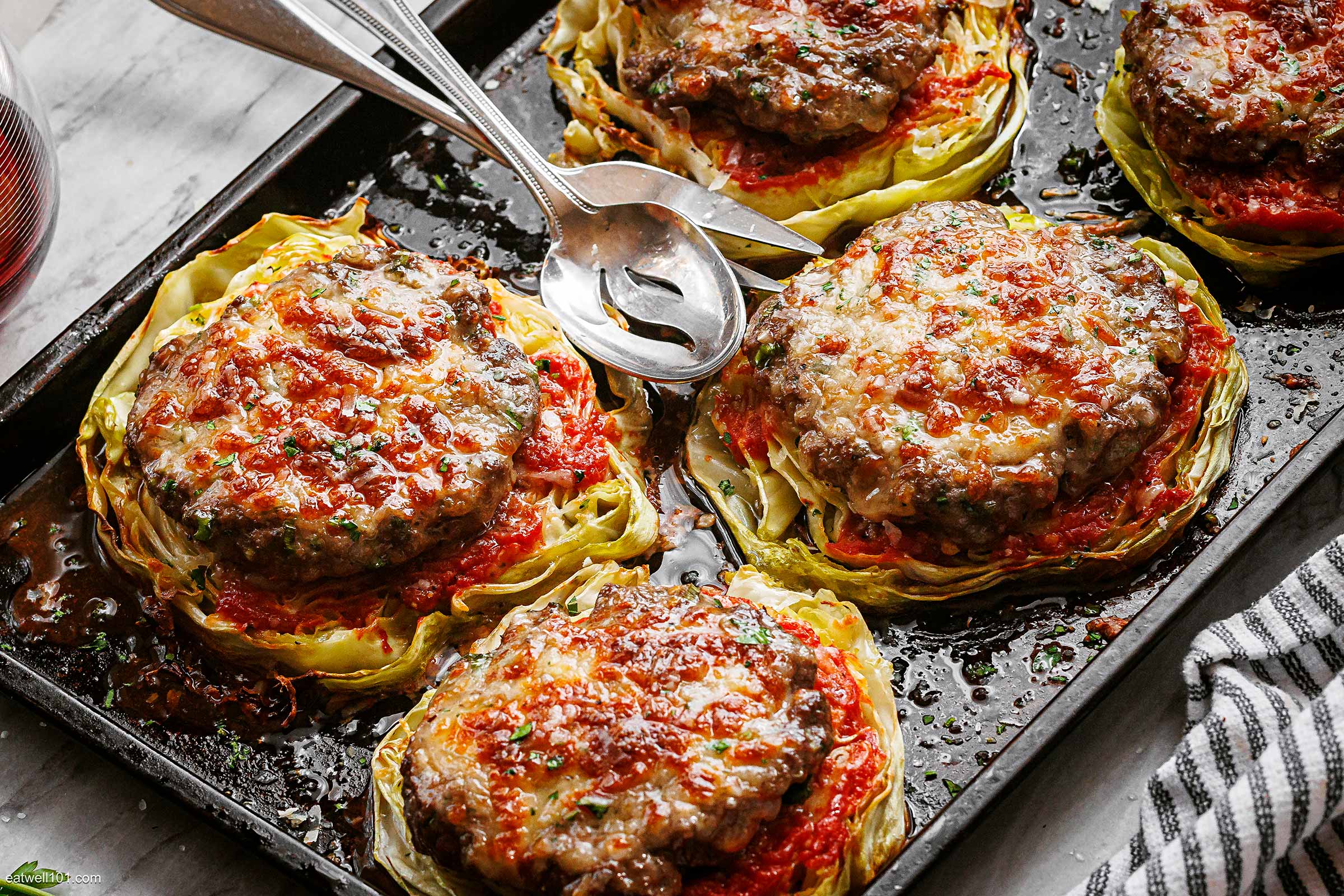 Oven-Baked Cabbage Burgers