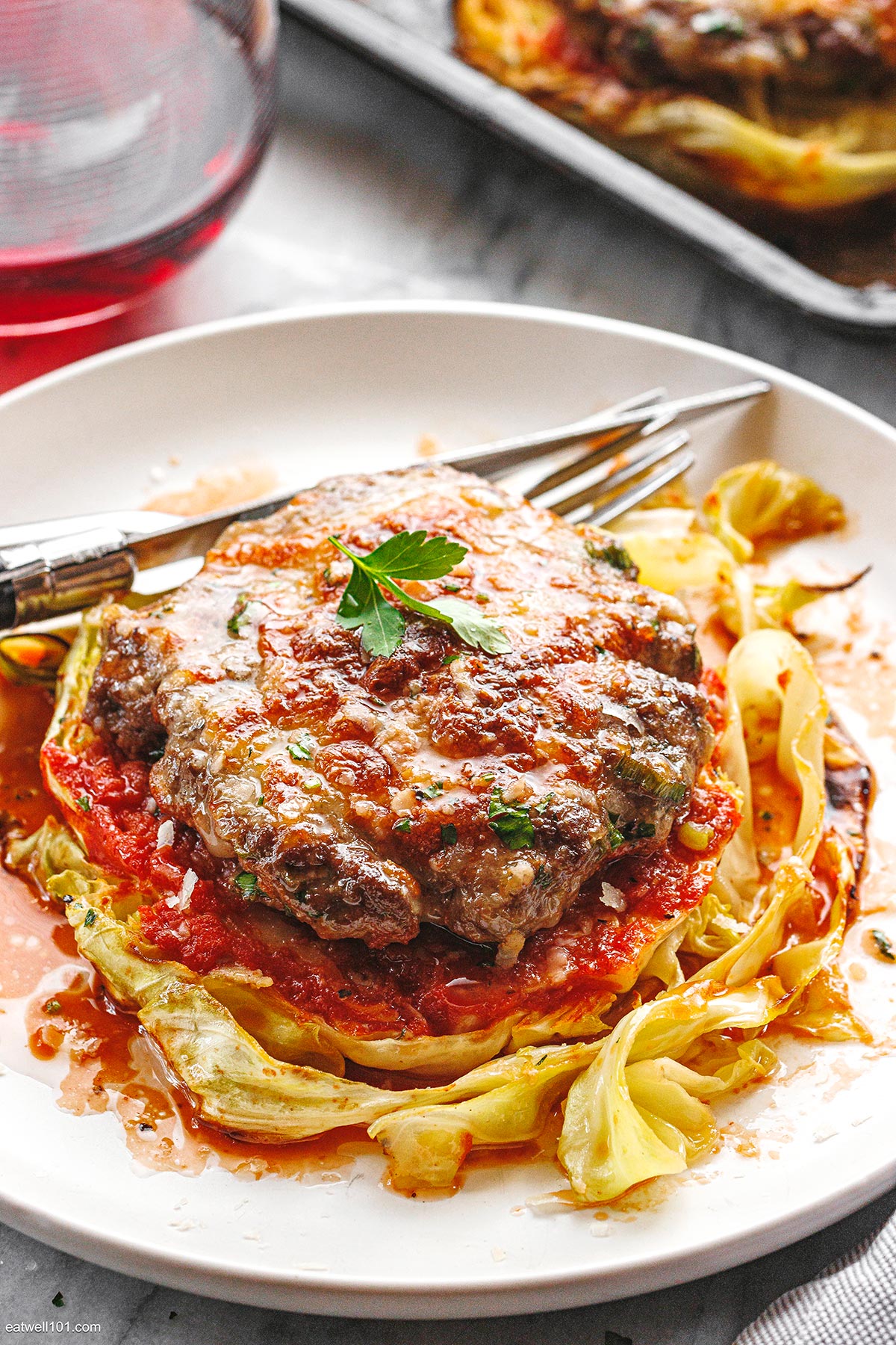 Ovenbaked Cabbage Burgers Recipe Beef Burgers and Cabbage Recipe