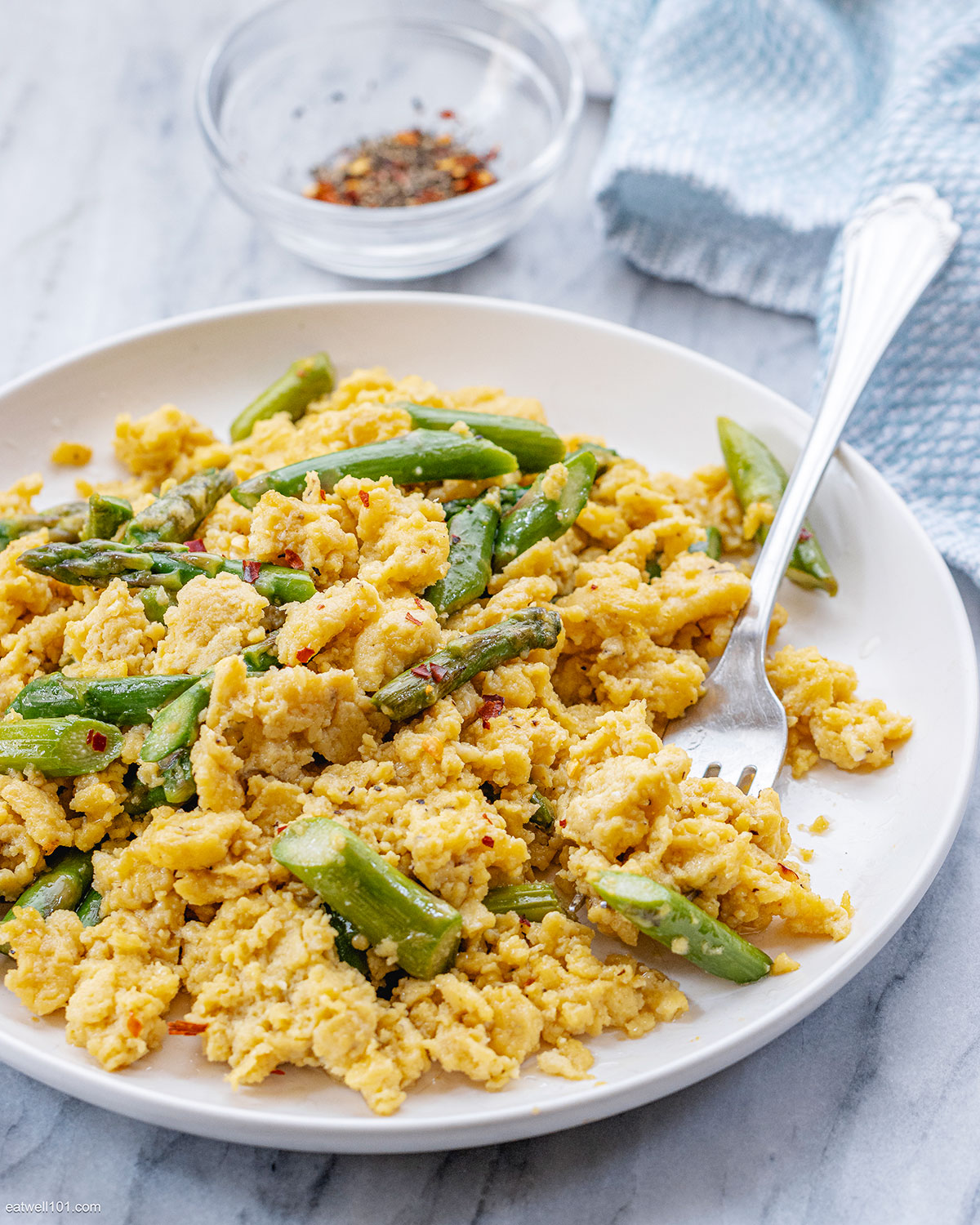 asparagus egg scramble