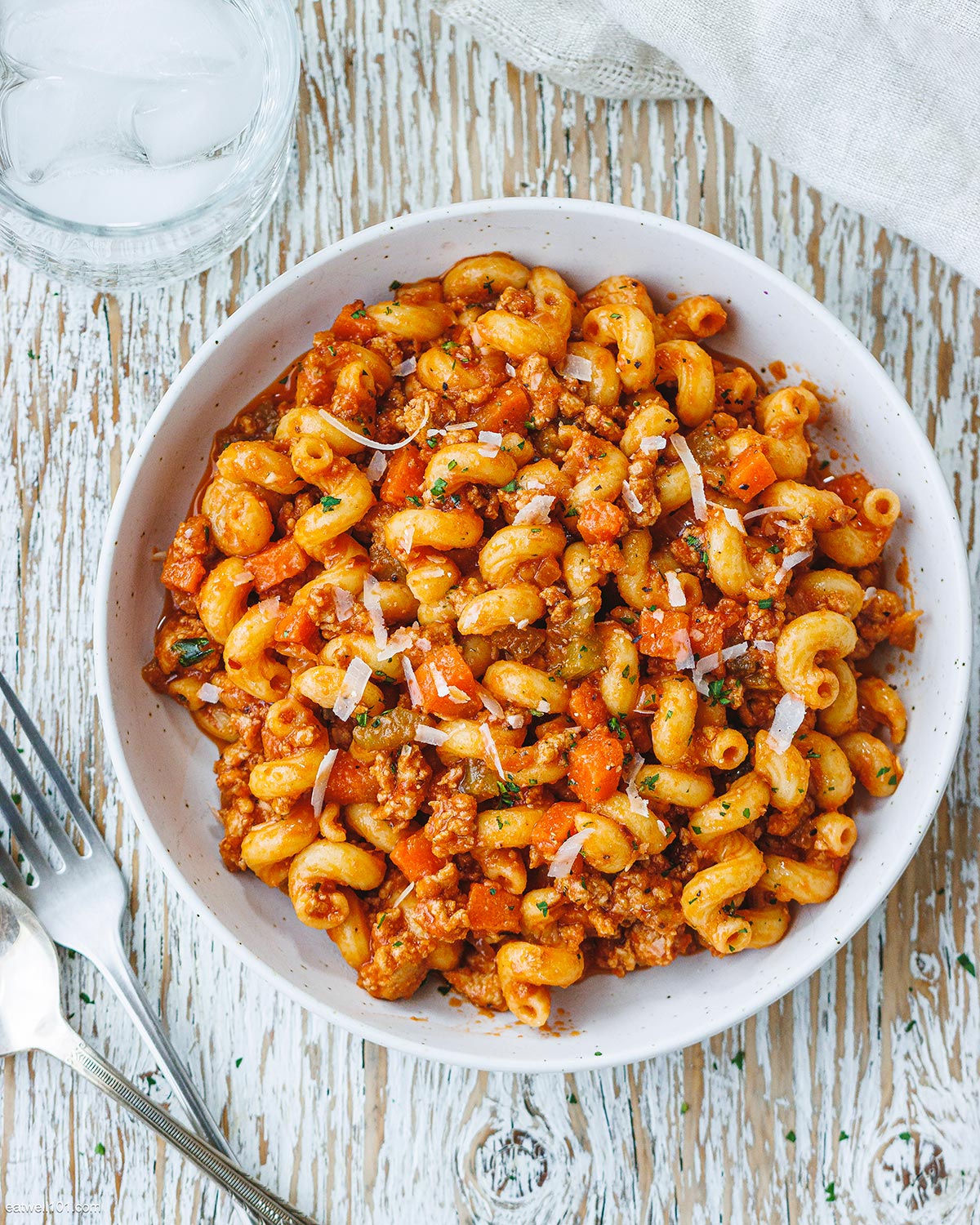 easy ground turkey pasta skillet