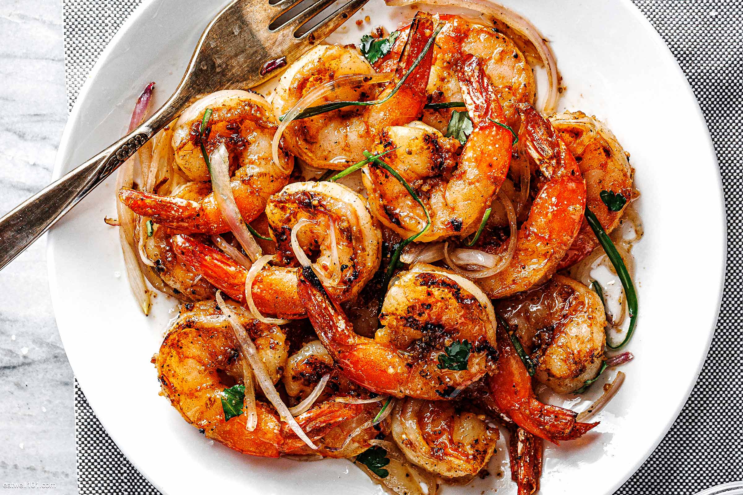 Grilled Shrimp and Shallots