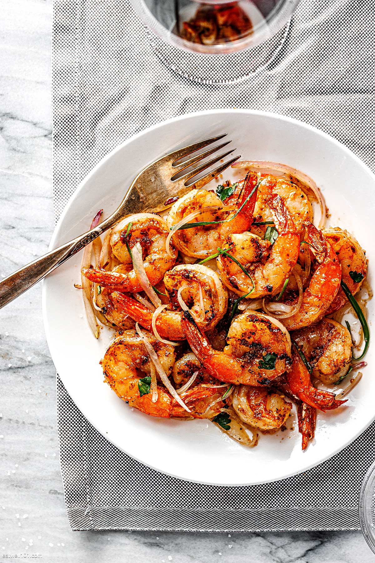 grilled shrimp and shallot recipe