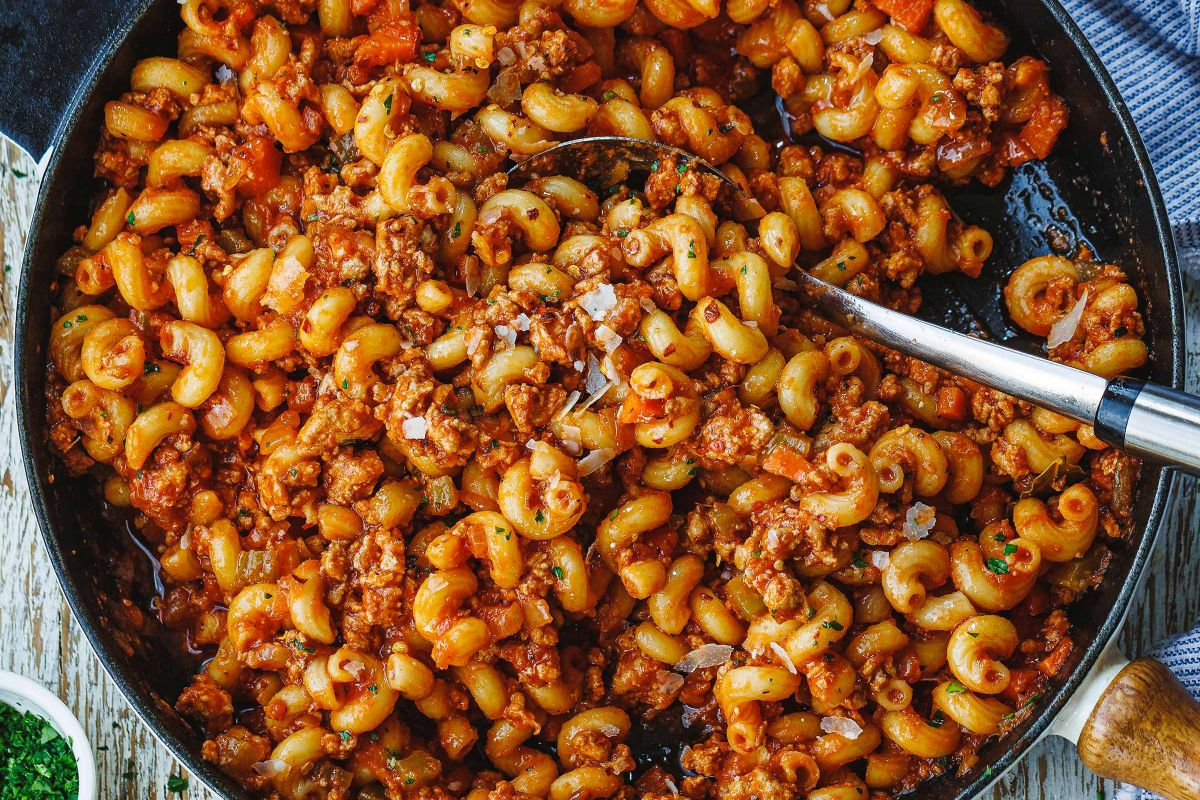 Ground Turkey Pasta Skillet