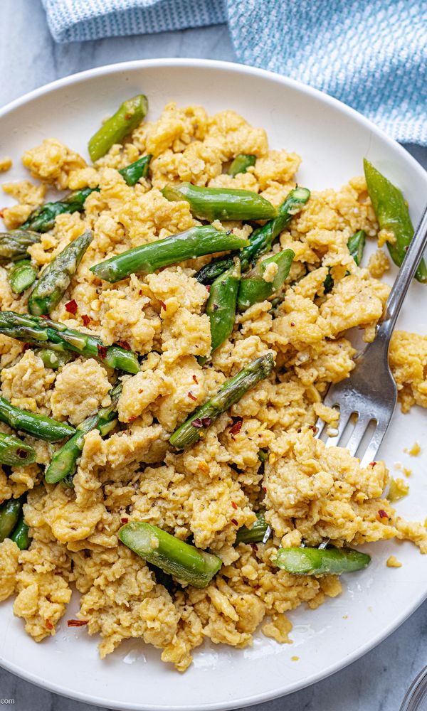 Asparagus Scrambled Eggs