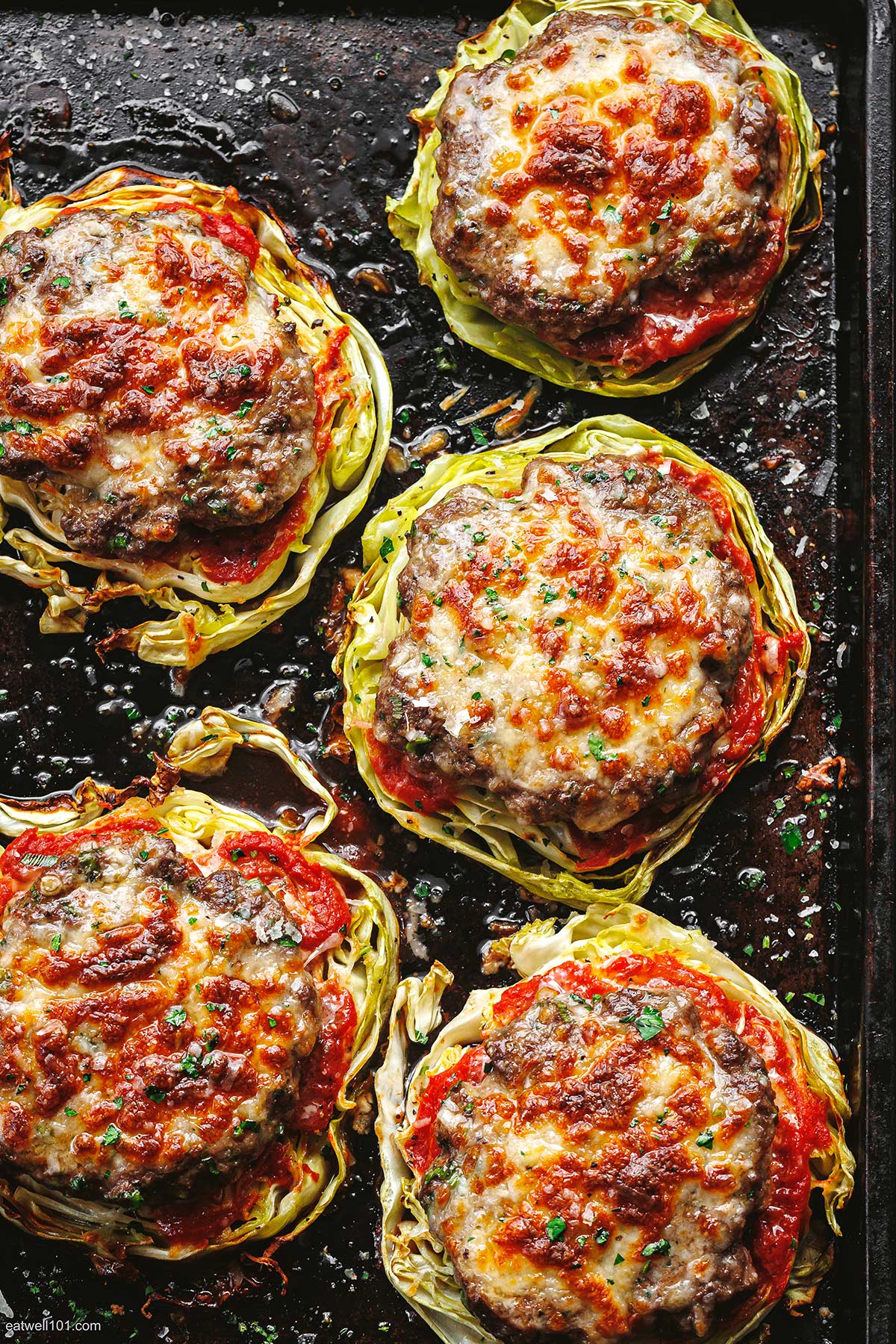 Ovenbaked Cabbage Burgers Recipe Beef Burgers and Cabbage Recipe