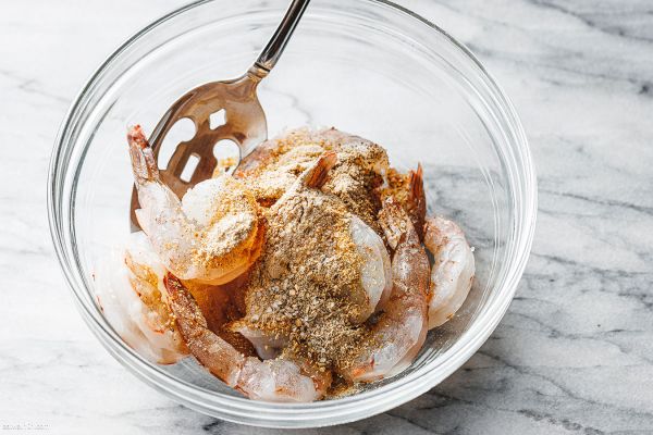 Grilled Shrimp and Shallots