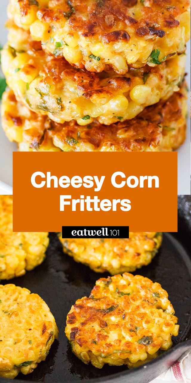 Corn Fritters Recipe - #corn #recipe #eatwell101 - Crispy on the edges, soft in the middle and so delicious, a great side dish for a host of dinners!