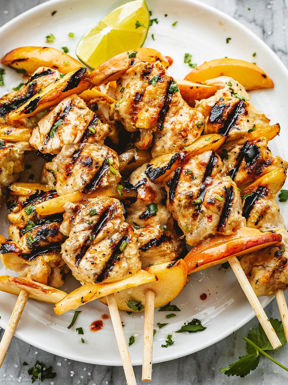 Peach Grilled Chicken Recipe – Grilled Chicken Peach Kebabs Recipe ...