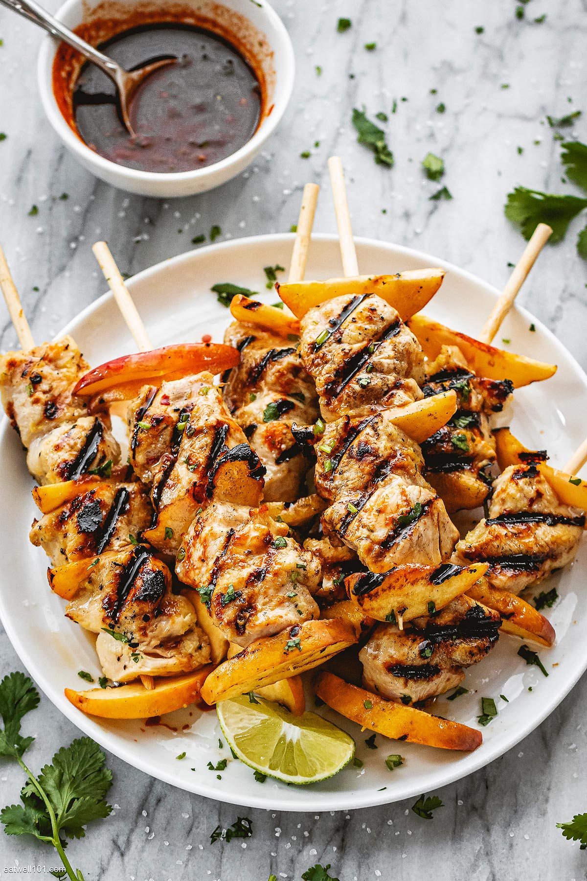 Peach Grilled Chicken Recipe – Grilled Chicken Peach Kebabs Recipe ...