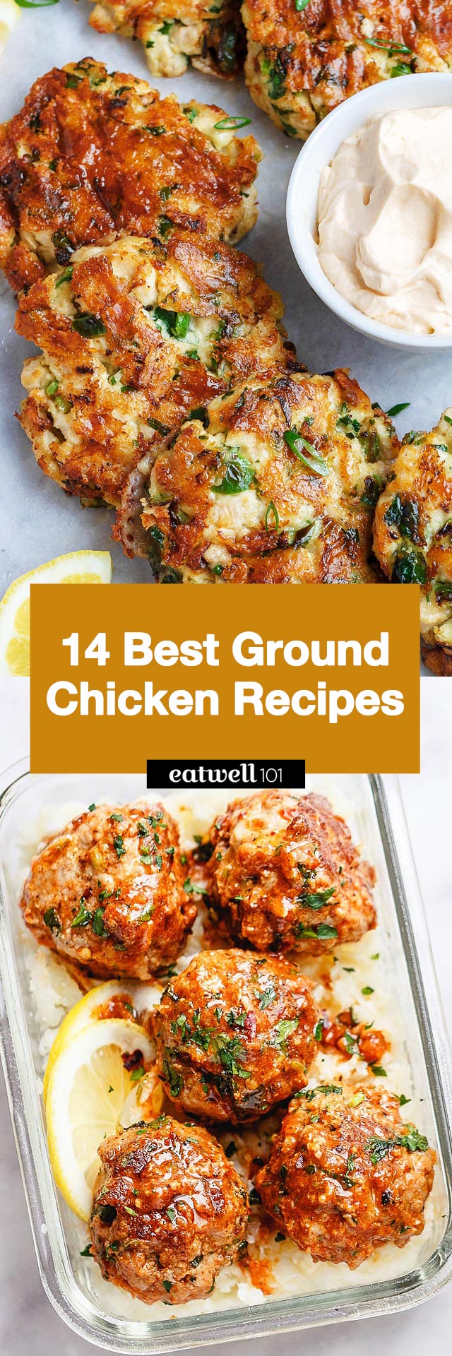 14 Best Ground Chicken Recipes - #chicken #recipes #eatwell101 - Check out this list of delicious ground chicken recipes! From ground chicken casseroles to chicken burrito bowls and chicken meatballs, we've got everything you need to make a quick, easy, and healthy meal tonight!