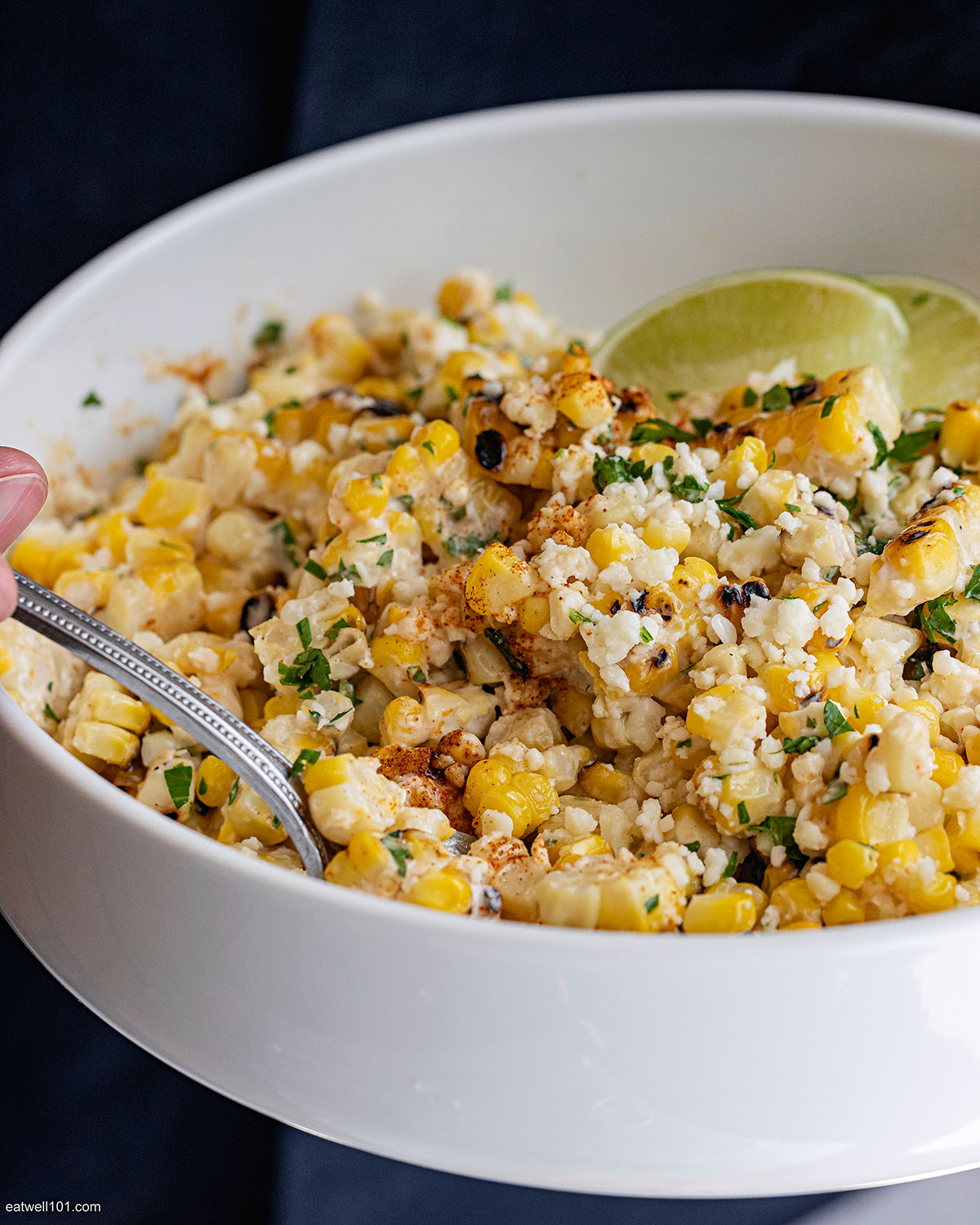 healthy Mexican Street Corn Salad