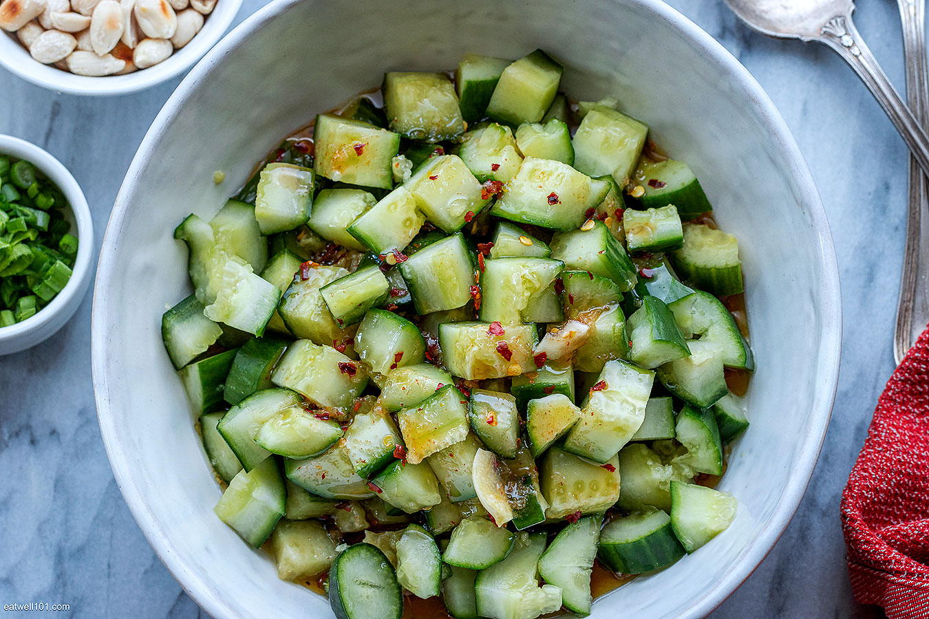 how to make Marinated Cucumber Salad