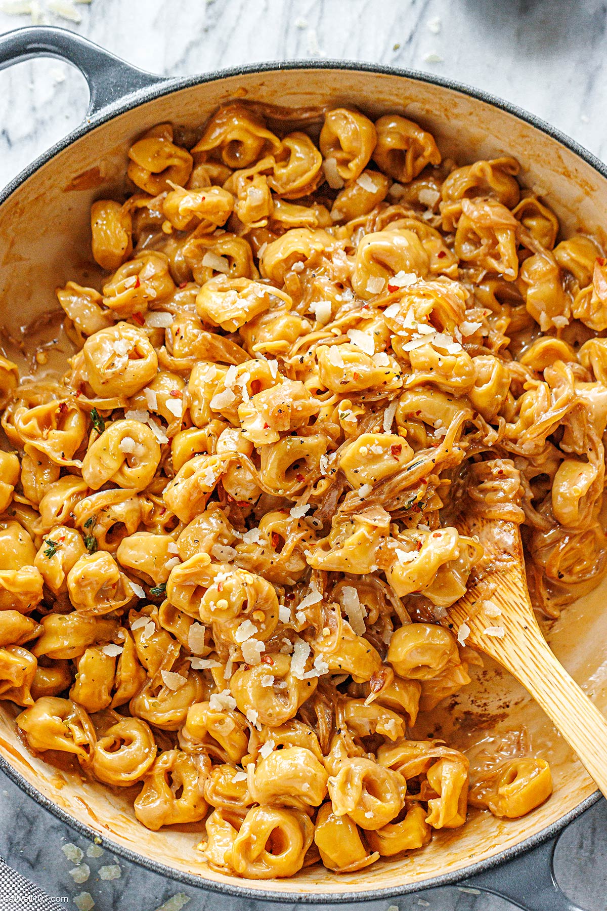 Creamy French Onion Tortellini Recipe — Eatwell101