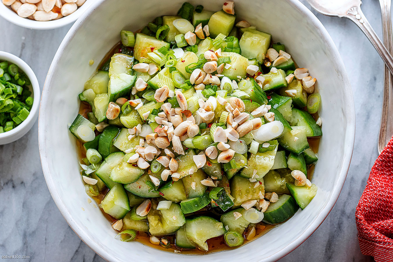 peanut cucumber salad