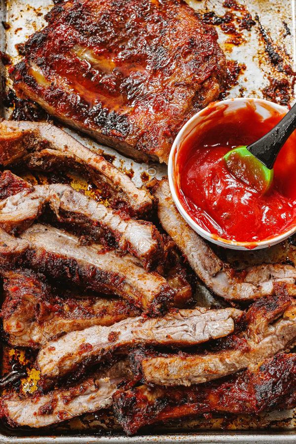 Grilled Baby Back Ribs - #recipe by #eatwell101 - https://www.eatwell101.com/grilled-baby-back-ribs-recipe