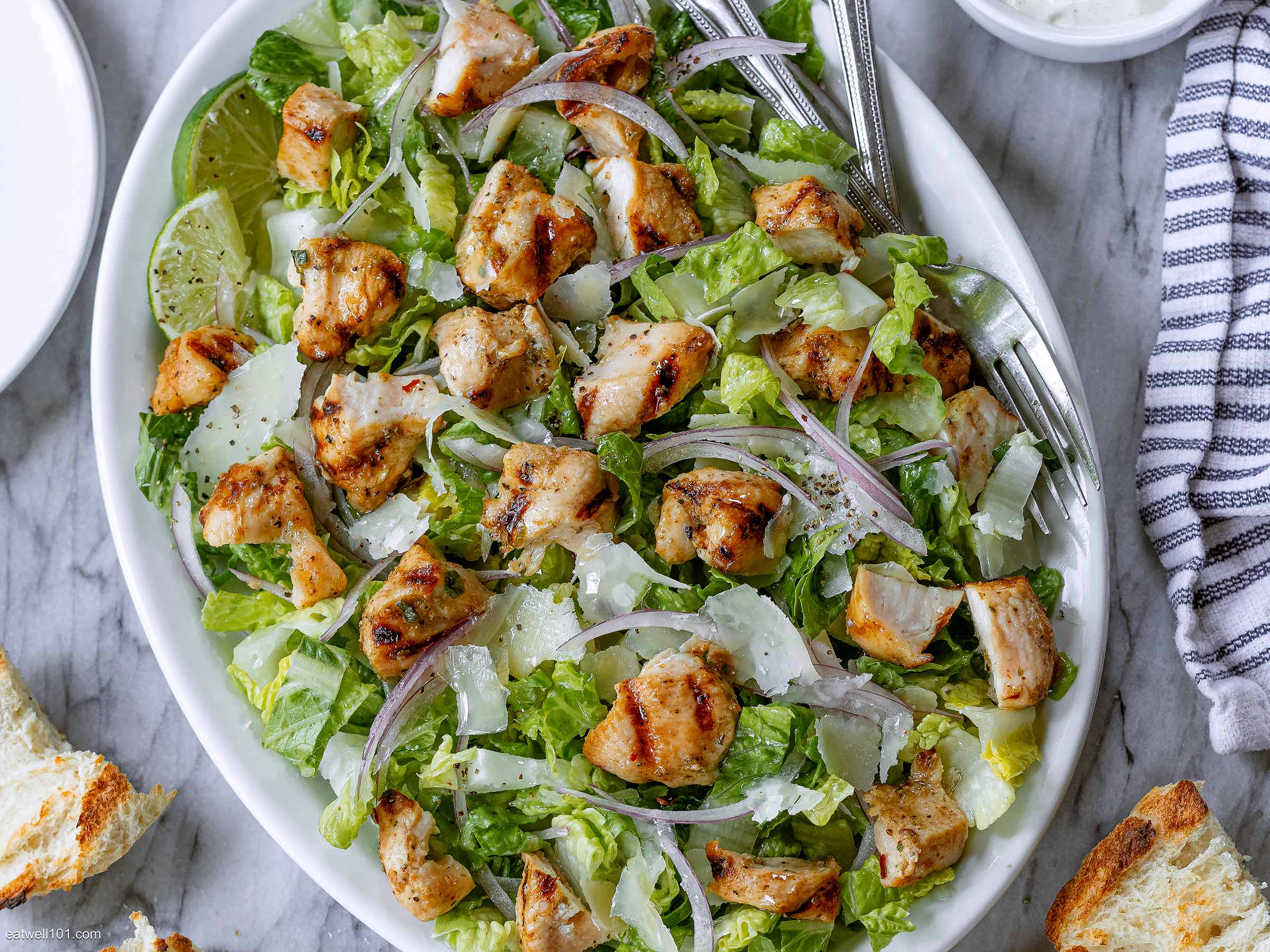 Honey Lemon Grilled Chicken Salad