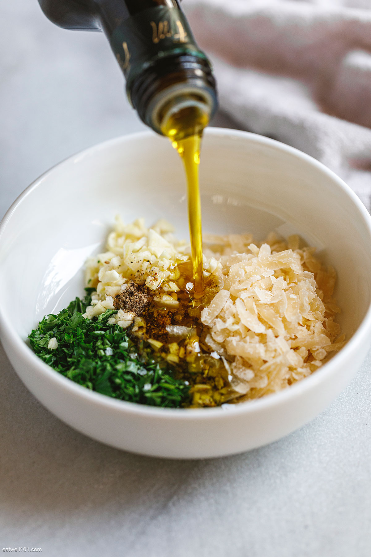 olive oil parmesan garlic