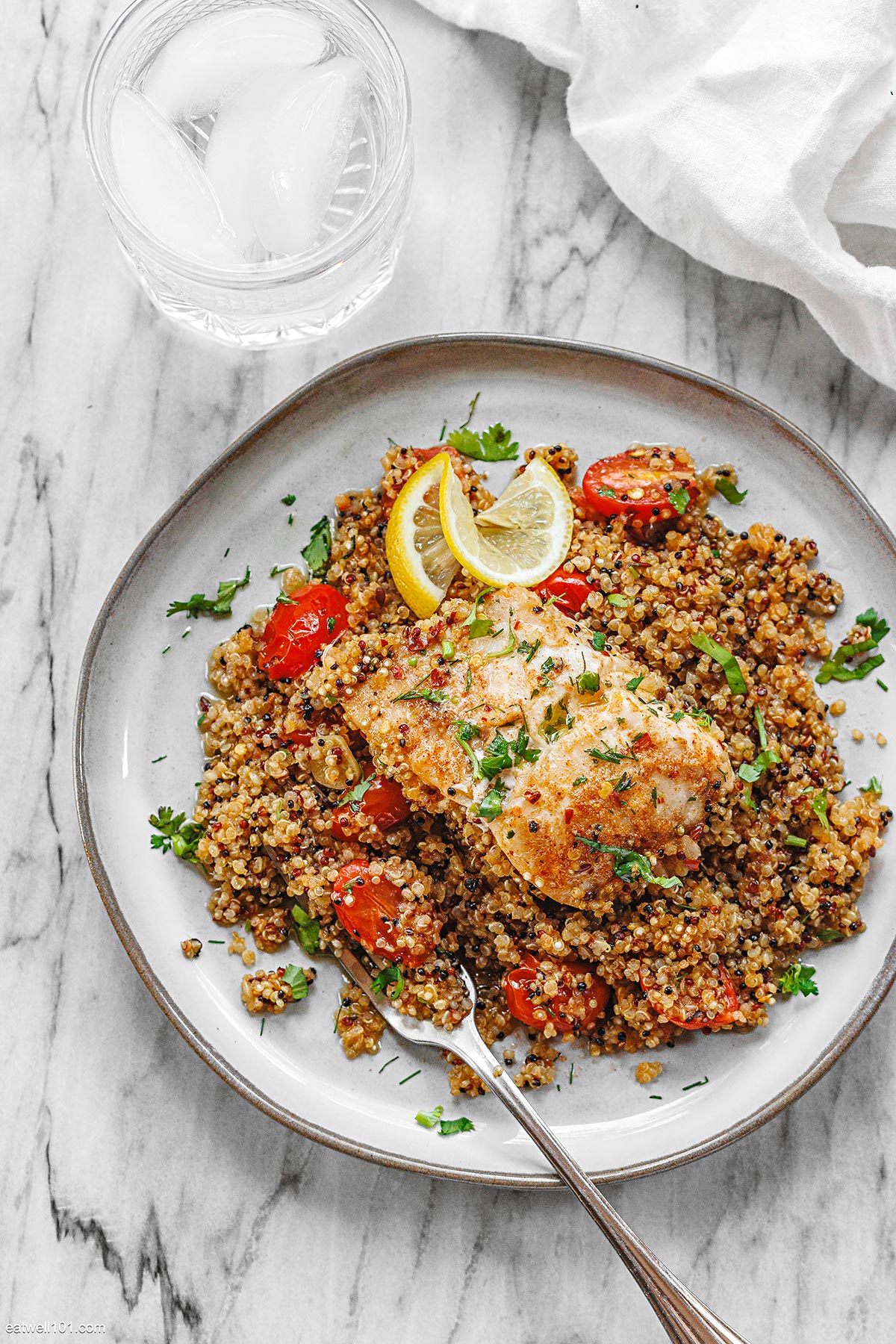 fish and quinoa dinner recipe