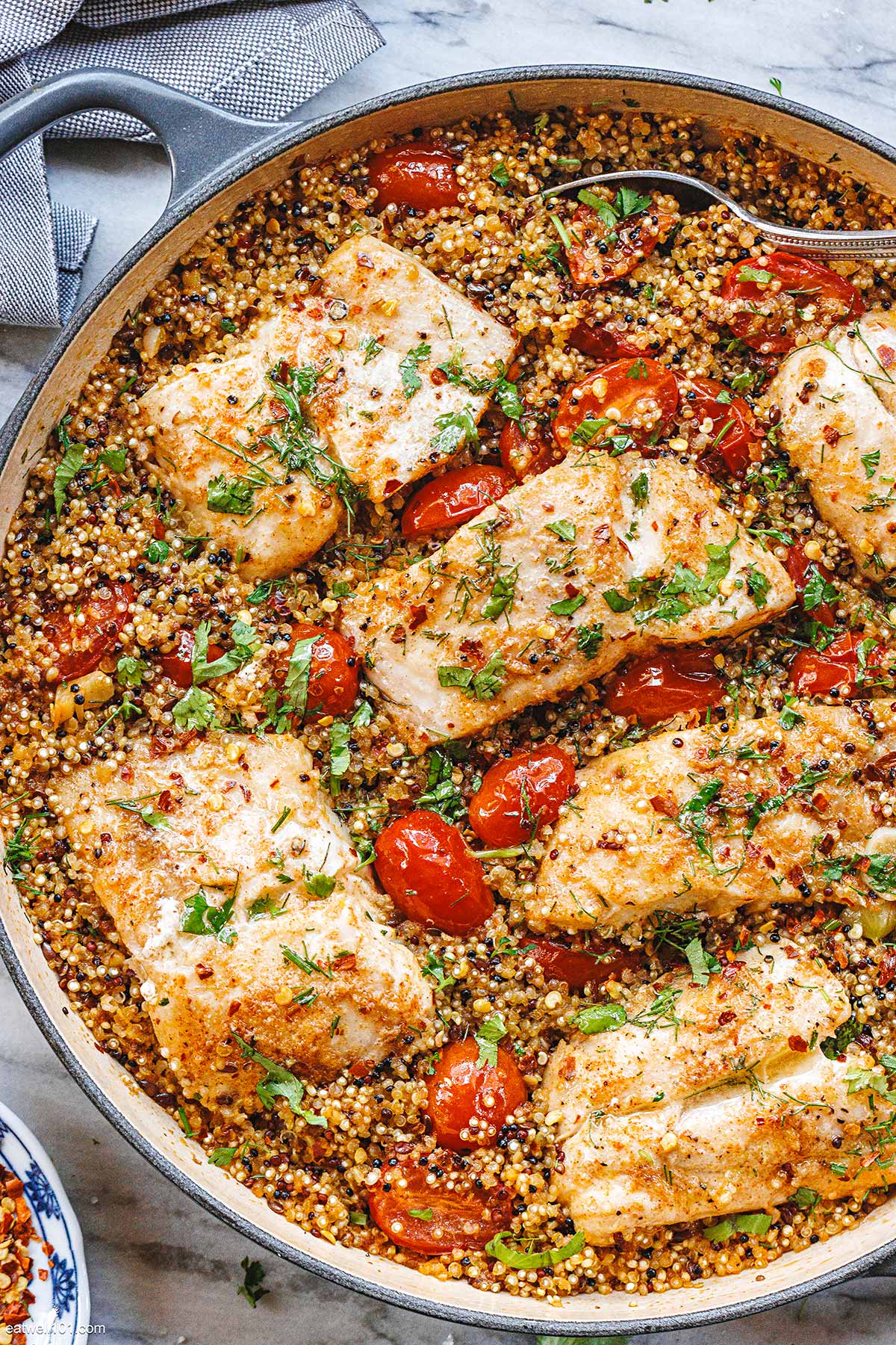 one pan fish and quinoa recipe 1