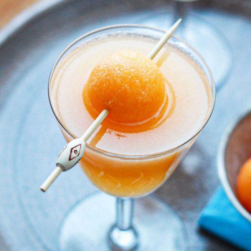 Cantaloupe Melon Bellinis Recipe Cantaloupe Melon Bellini Cocktail