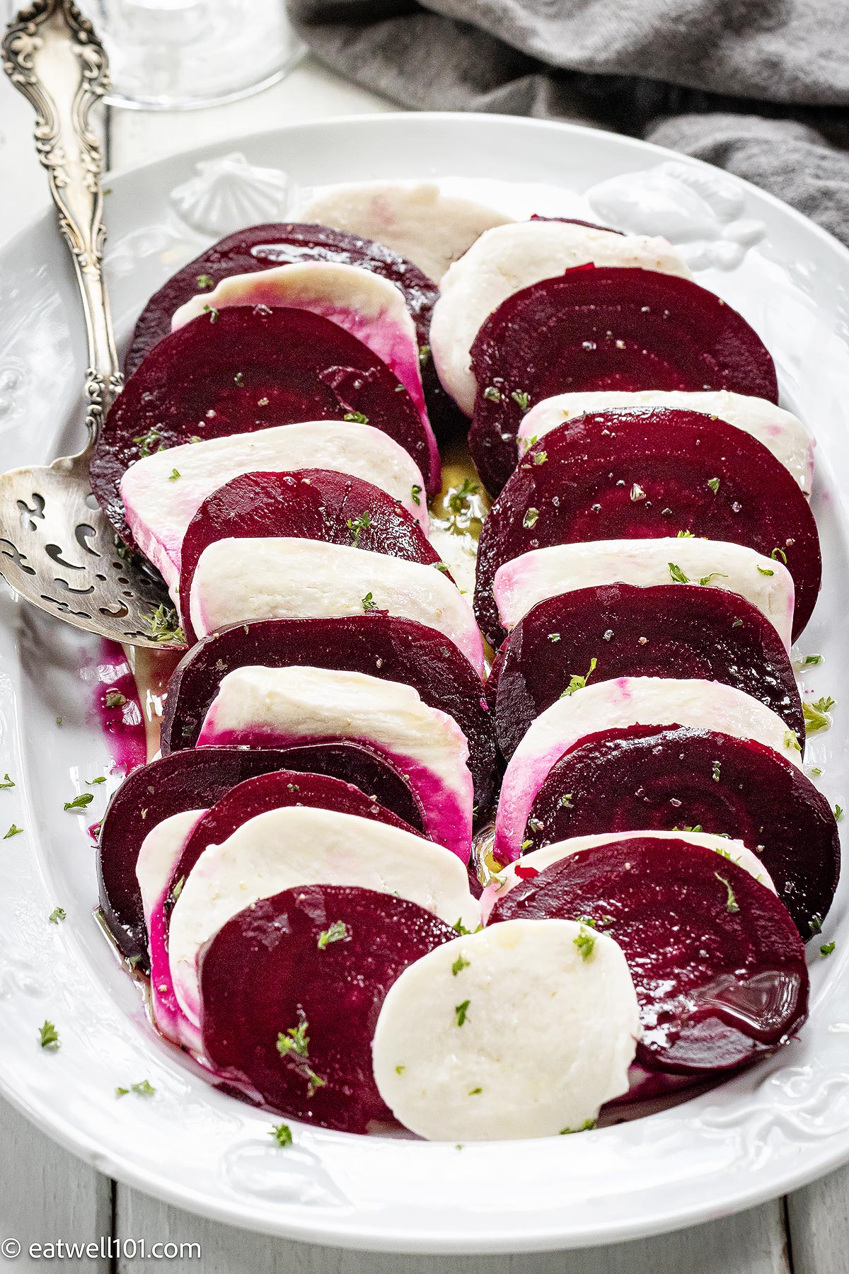caprese salad with beets