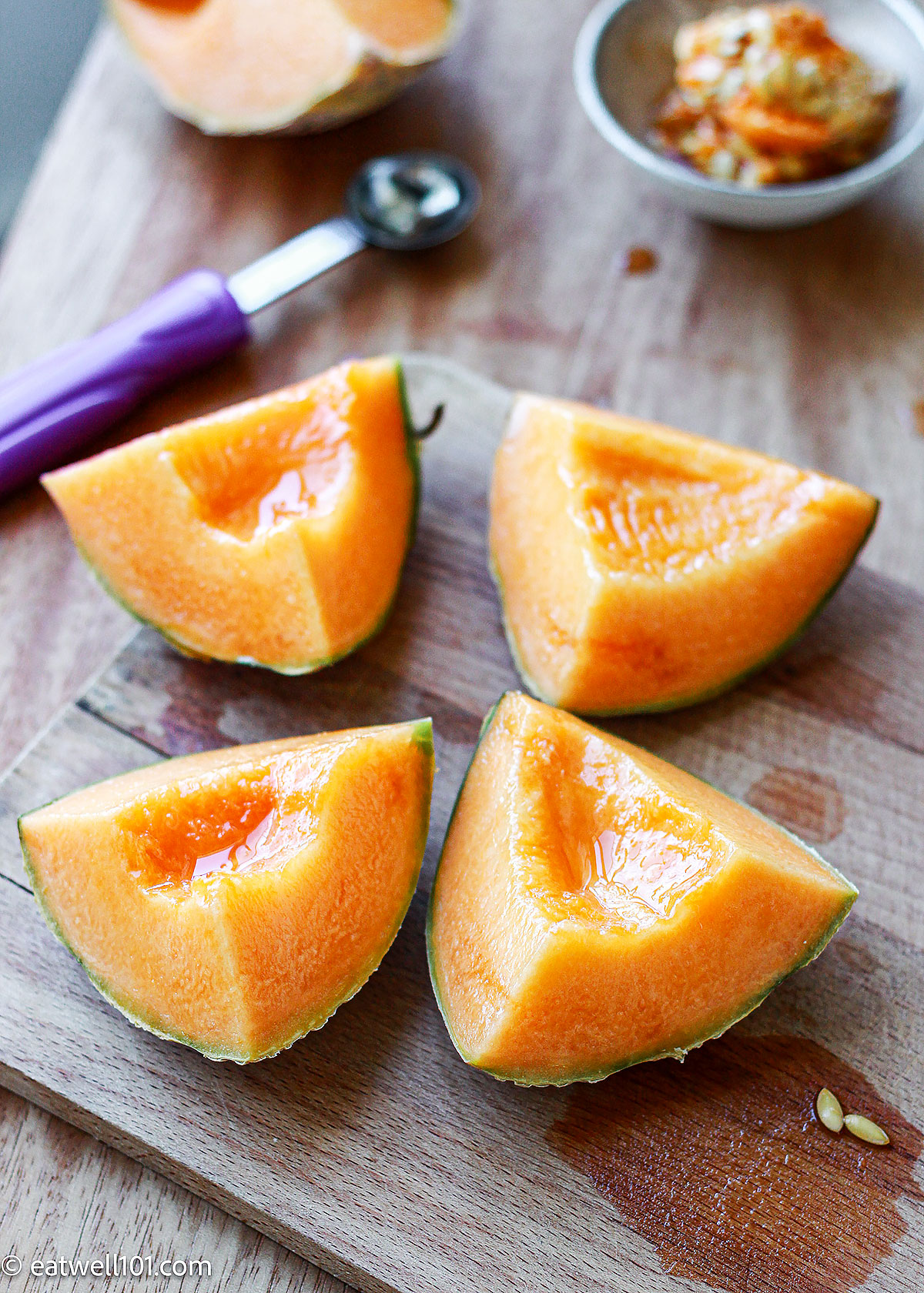 how to cut melon