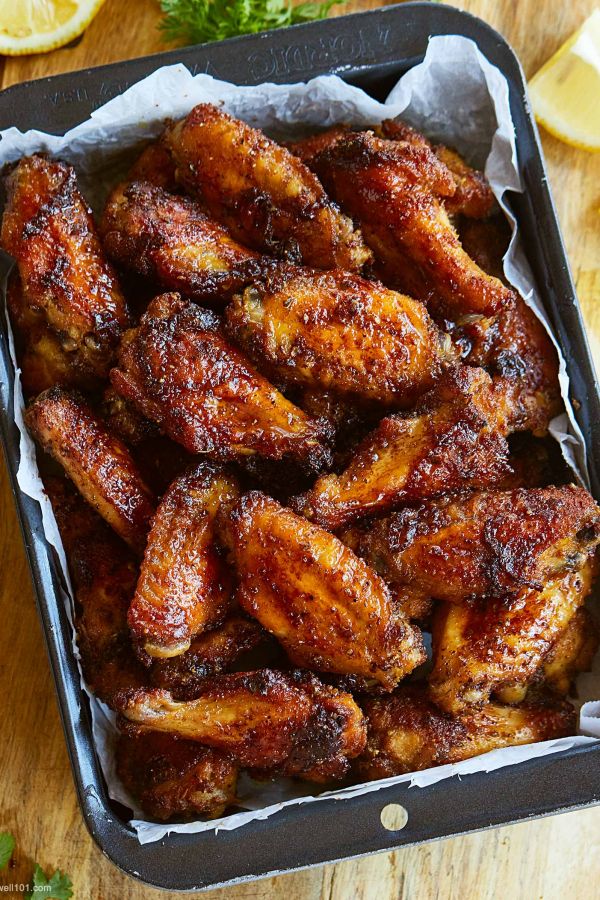 Baked Chicken Wings - #recipe by #eatwell101 - https://www.eatwell101.com/spicy-chicken-wings-recipe