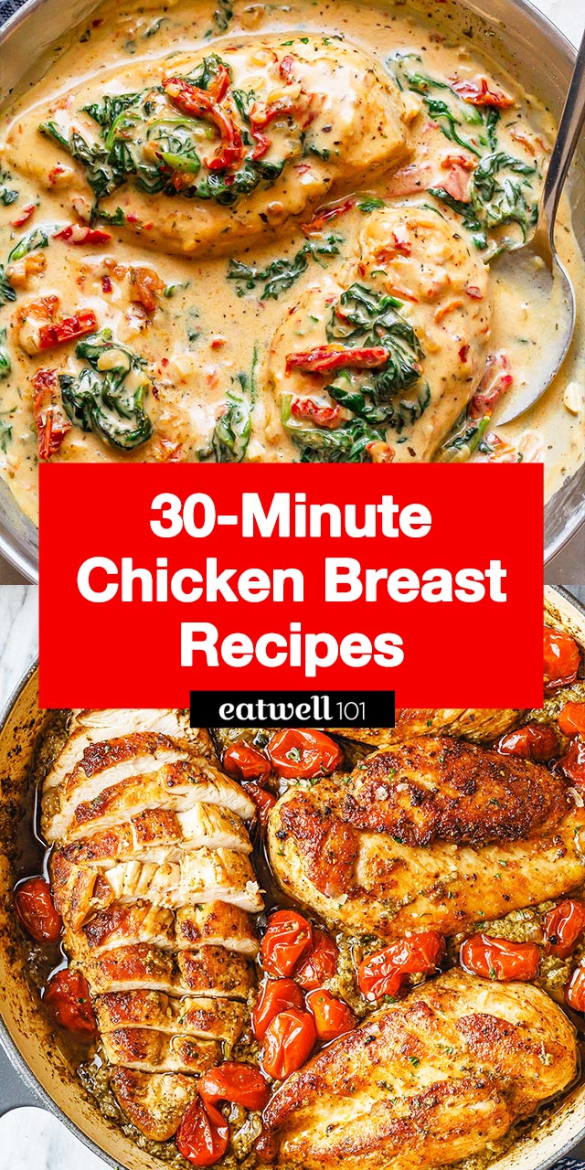 Easy Chicken Breast Recipes: 30 Skillet Chicken Breast Recipes Ready in ...