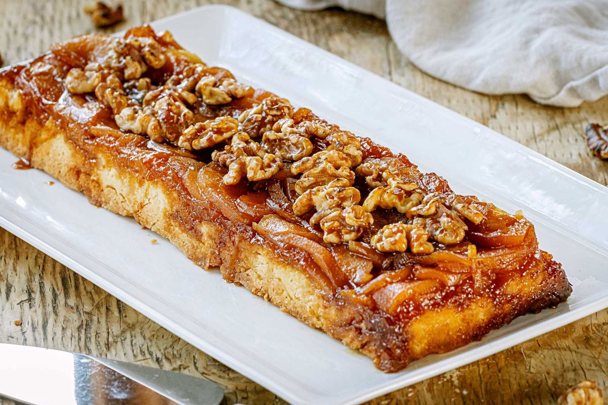 Upside-Down Caramel Apple Cake
