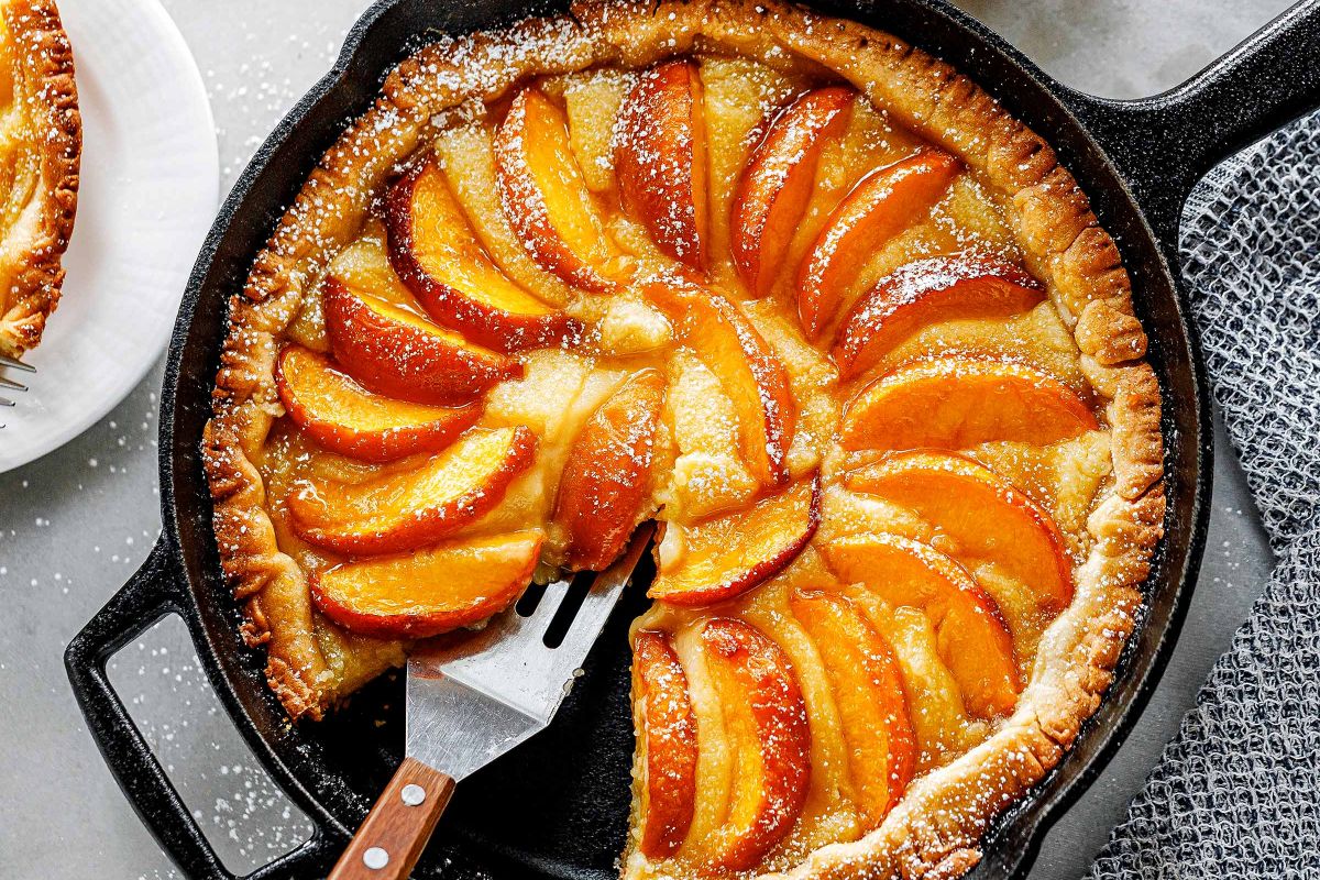 French Peach Tart {A La Frangipane}