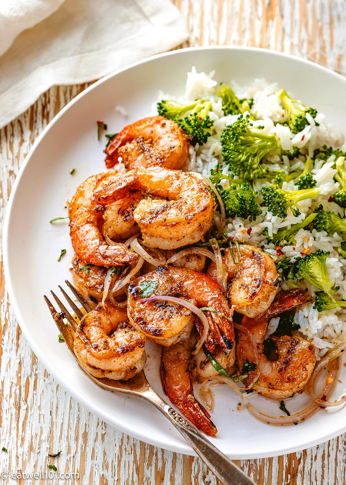healthy how to make Shrimp and Rice with Broccoli Recipe