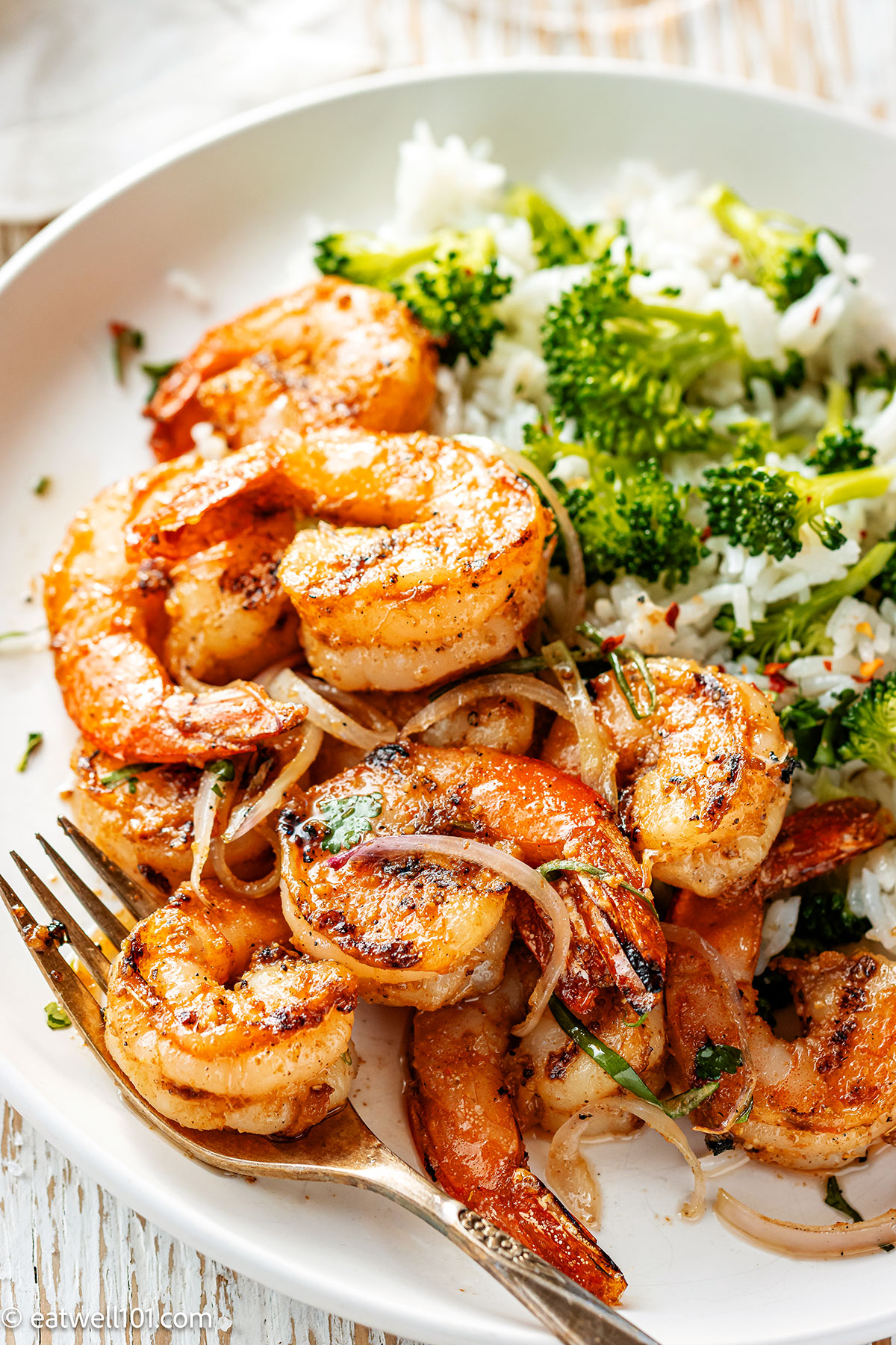 how to make Shrimp and Rice with Broccoli Recipe