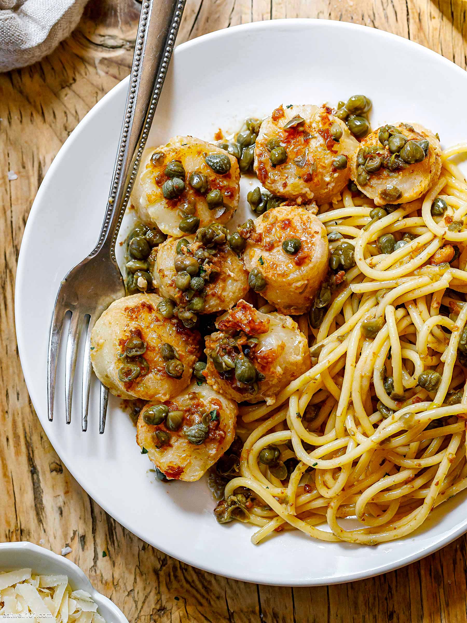 pan seared scallop pasta