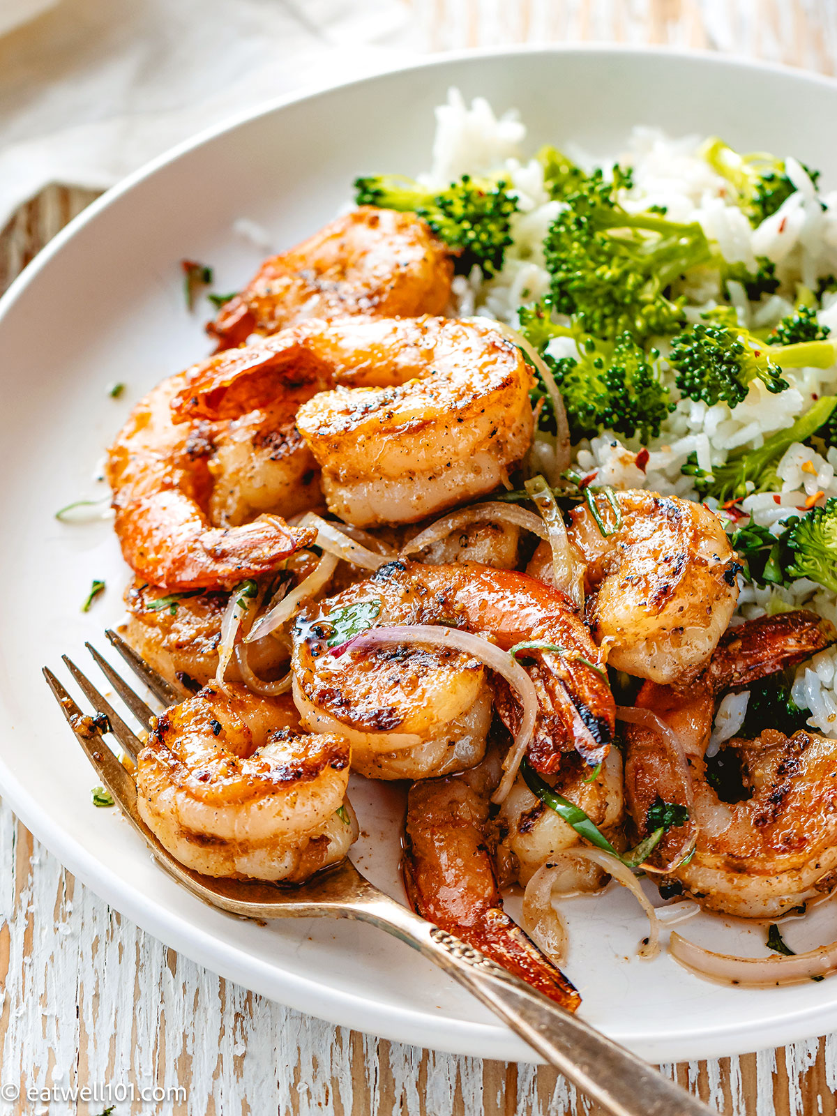 shrimp and rice recipe with broccoli