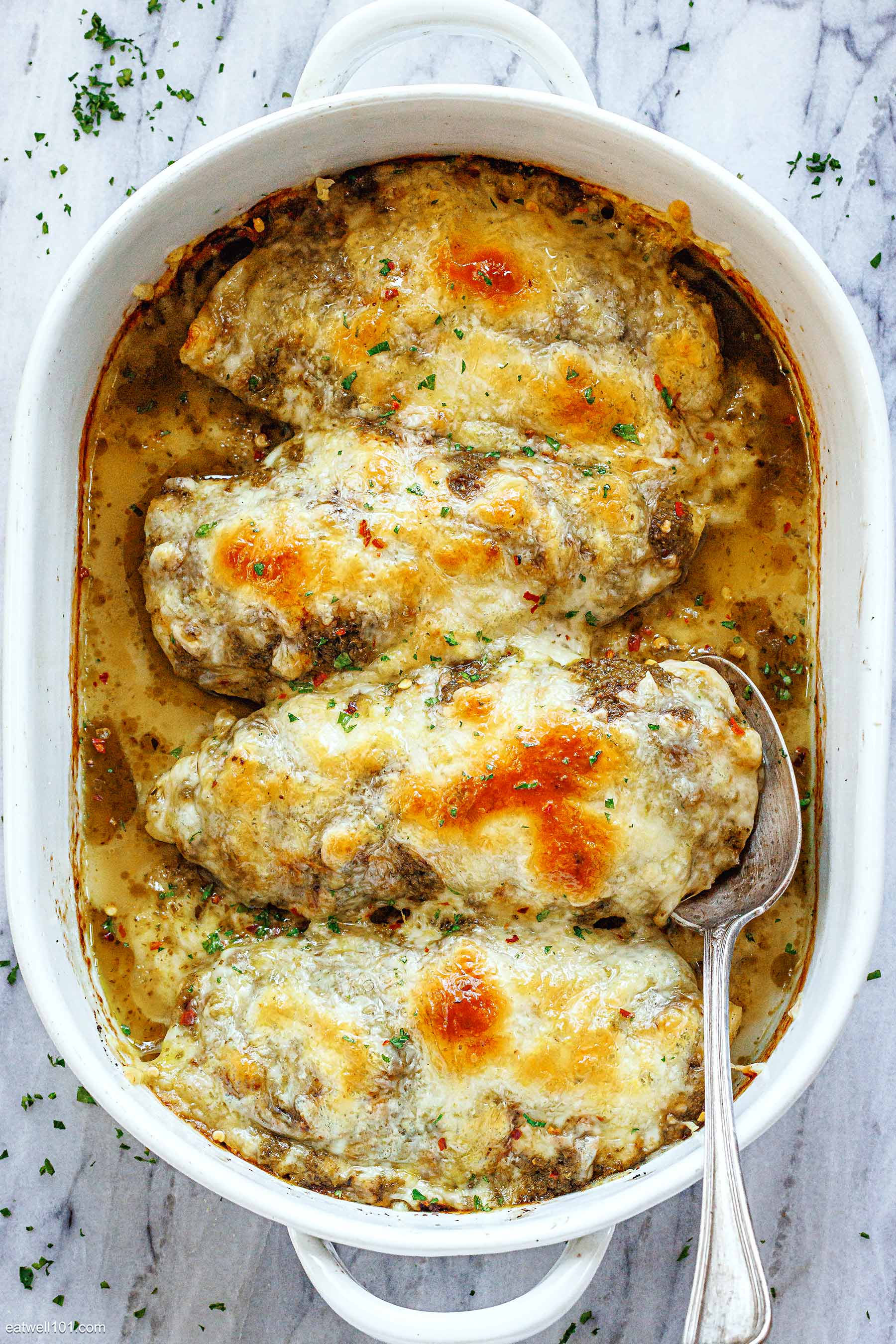 baked pesto chicken casserole