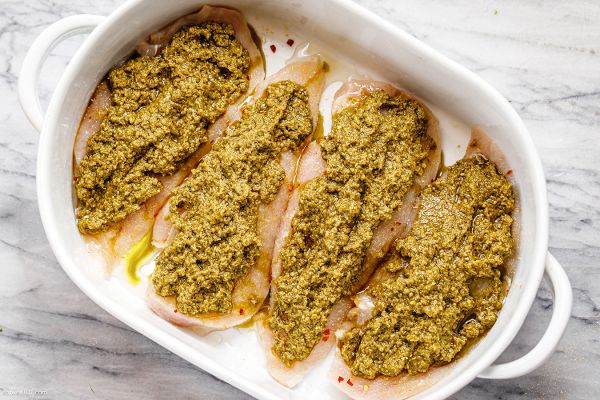 Baked Pesto Chicken