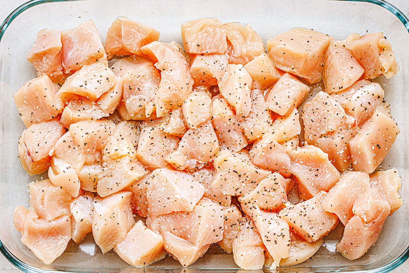 diced chicken recipe