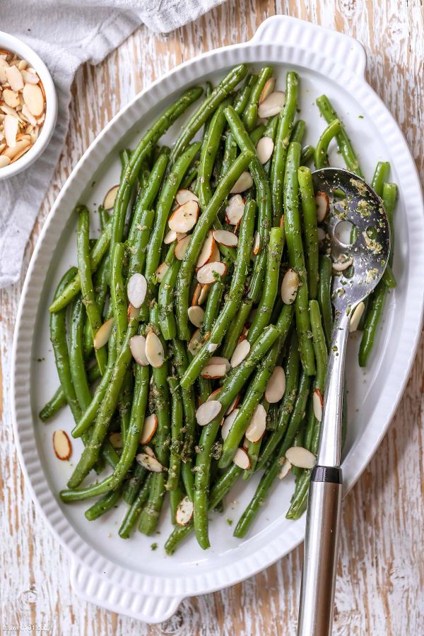 Sautéed Green Beans with Lemon Garlic - #recipe by #eatwell101 - https://www.eatwell101.com/easy-sauteed-green-beans-recipe