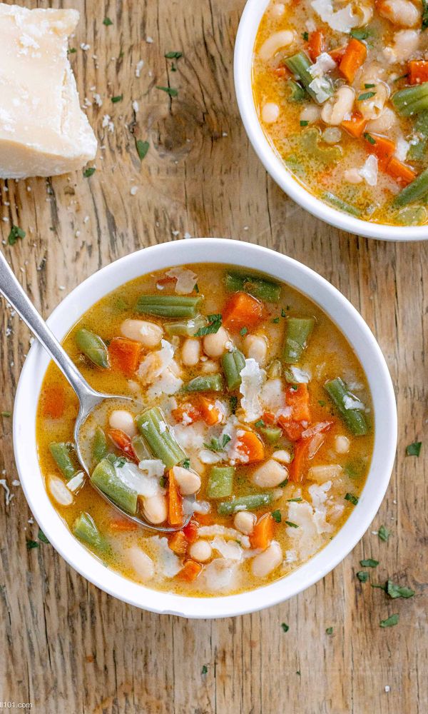 Mediterranean White And Green Bean Soup