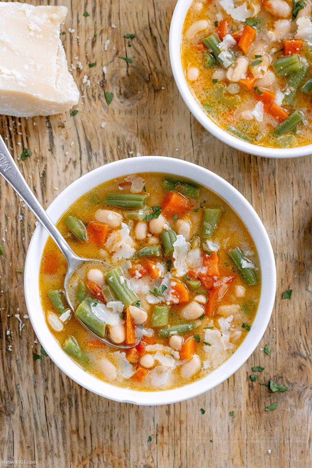 Mediterranean White And Green Bean Soup