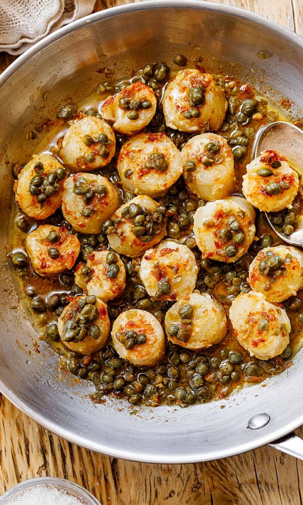 Sea Scallops Recipe with Butter Sauce
