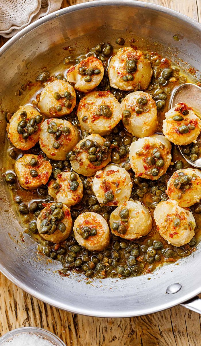 Sea Scallops Recipe with Butter Sauce
