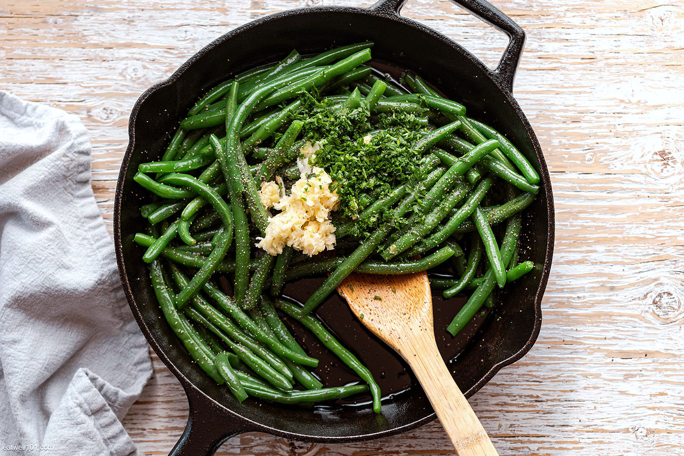 lemon garli green beans recipe side dish